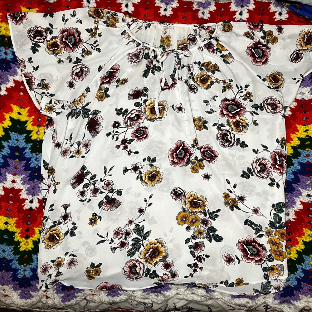 floral blouse